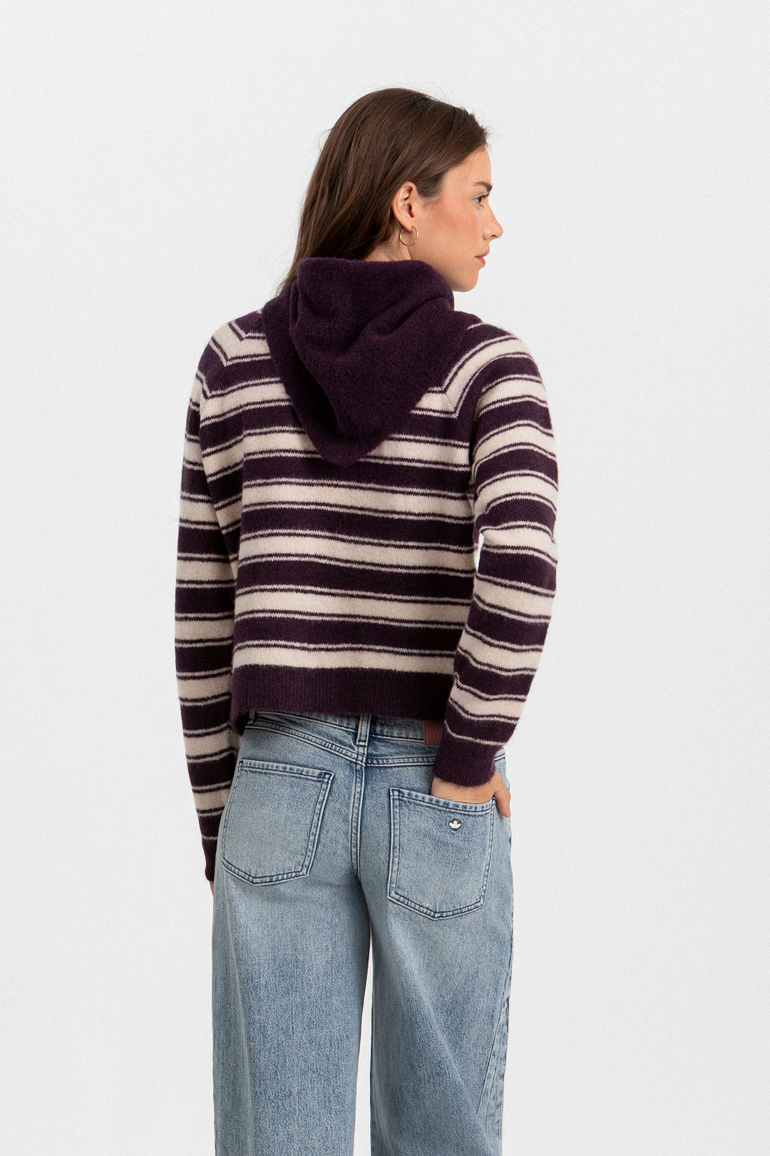 OVERSIZE STRIPED CARDIGAN
