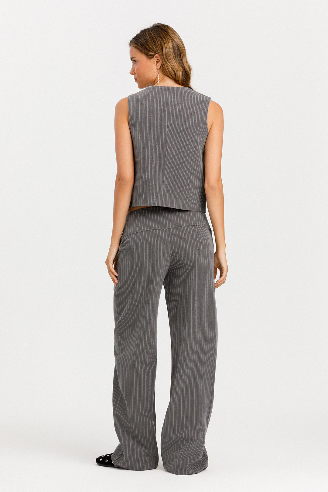 CHALECO RAYAS LUREX