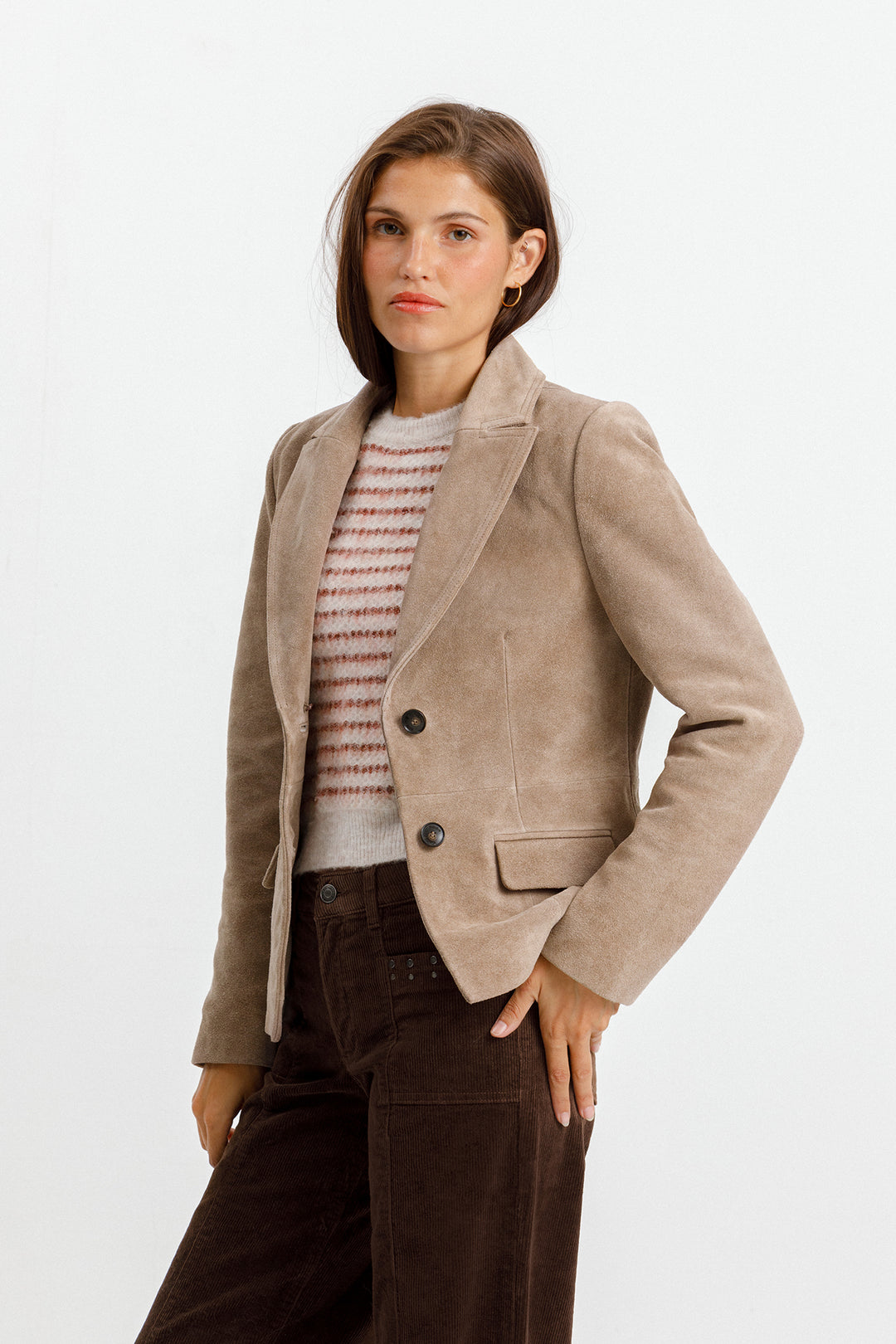 CHAQUETA ANTE CUELLO PELO
