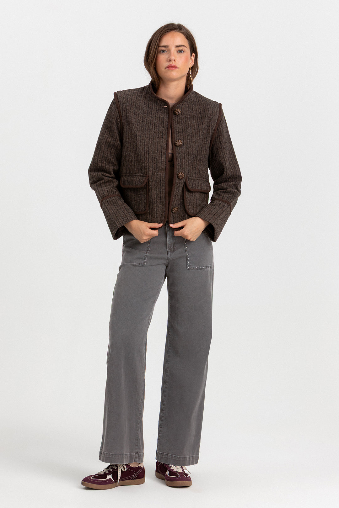 CHAQUETA AUSTRIACA RAYAS ESPIGA