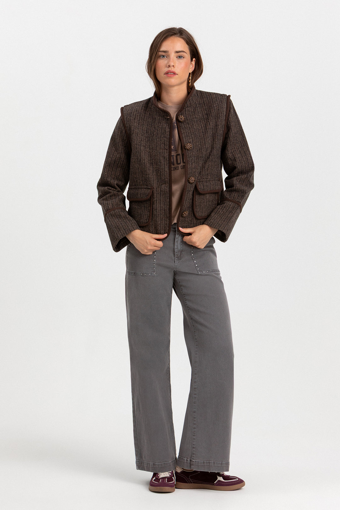 CHAQUETA AUSTRIACA RAYAS ESPIGA