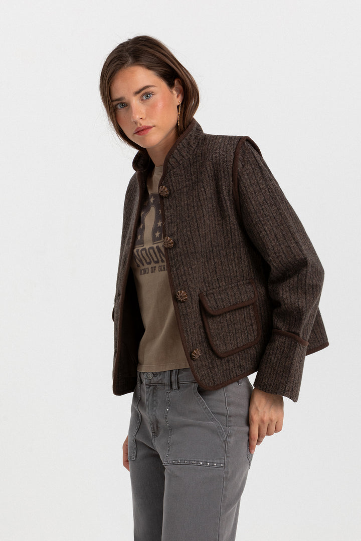CHAQUETA AUSTRIACA RAYAS ESPIGA