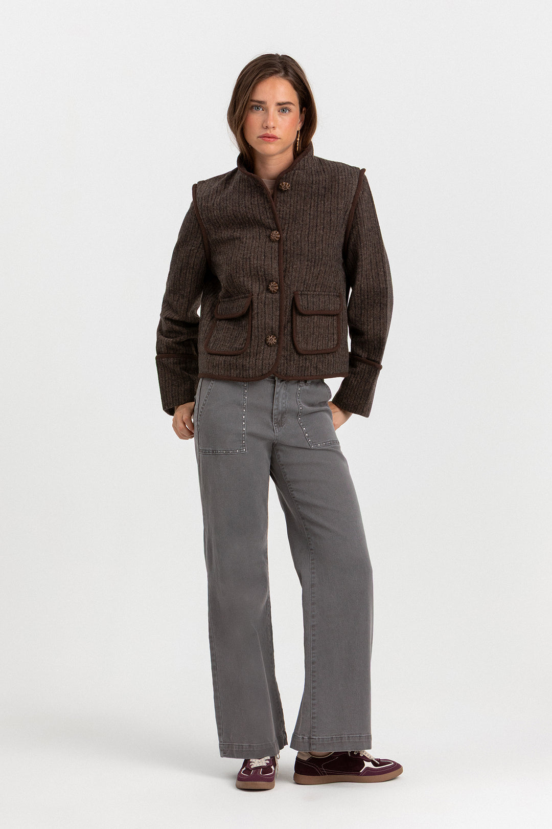 CHAQUETA AUSTRIACA RAYAS ESPIGA
