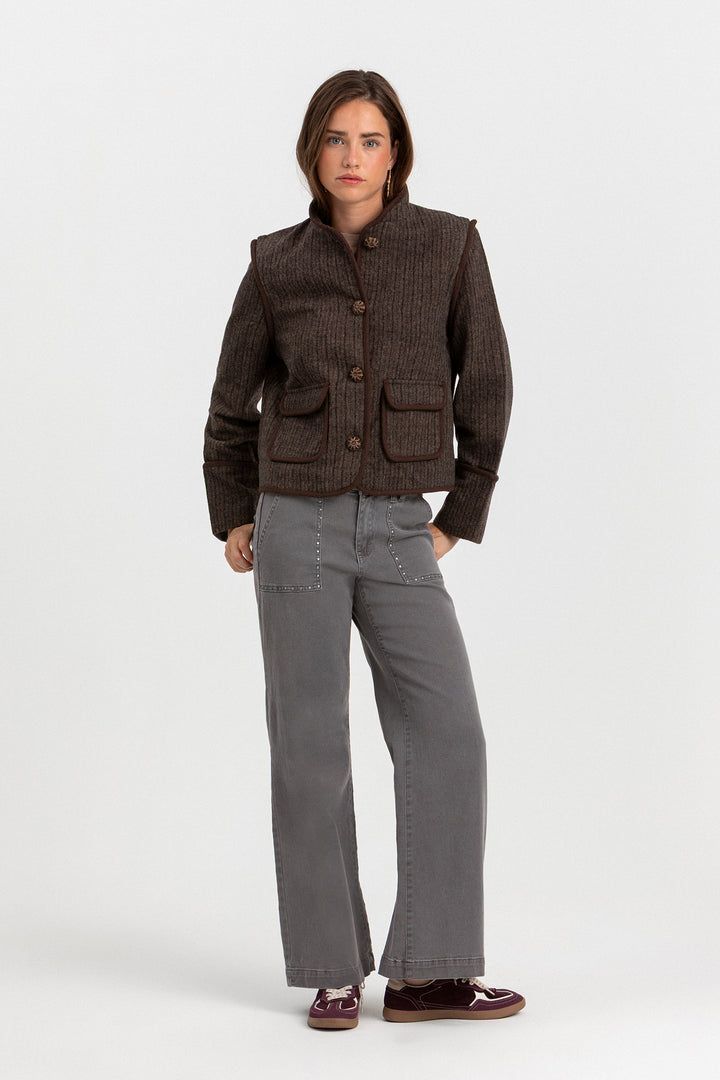 CHAQUETA AUSTRIACA RAYAS ESPIGA