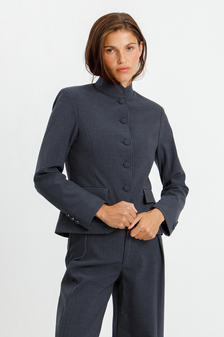 CHAQUETA BOTONES RAYAS
