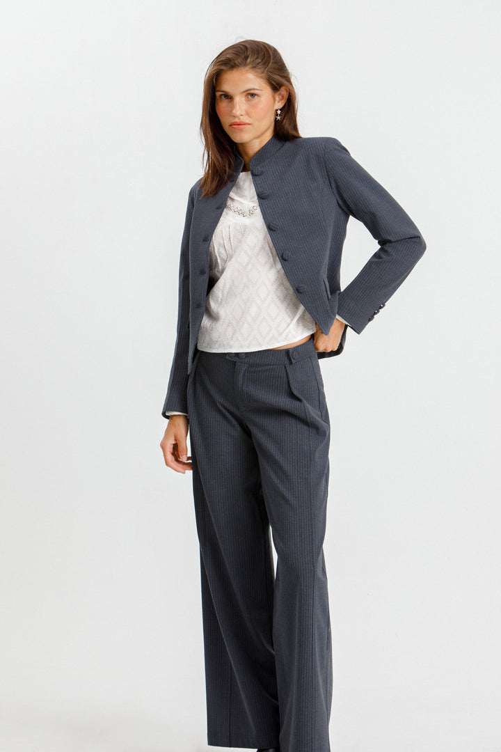 CHAQUETA BOTONES RAYAS