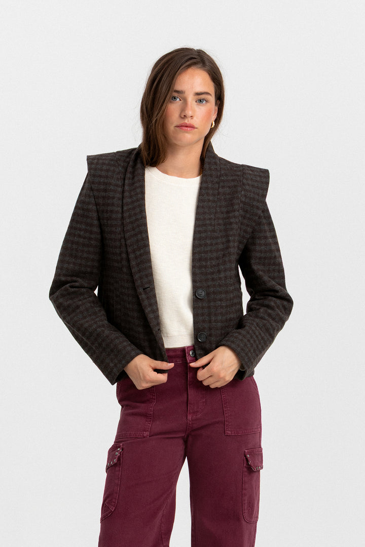 CHAQUETA HOMBRERA CUADROS