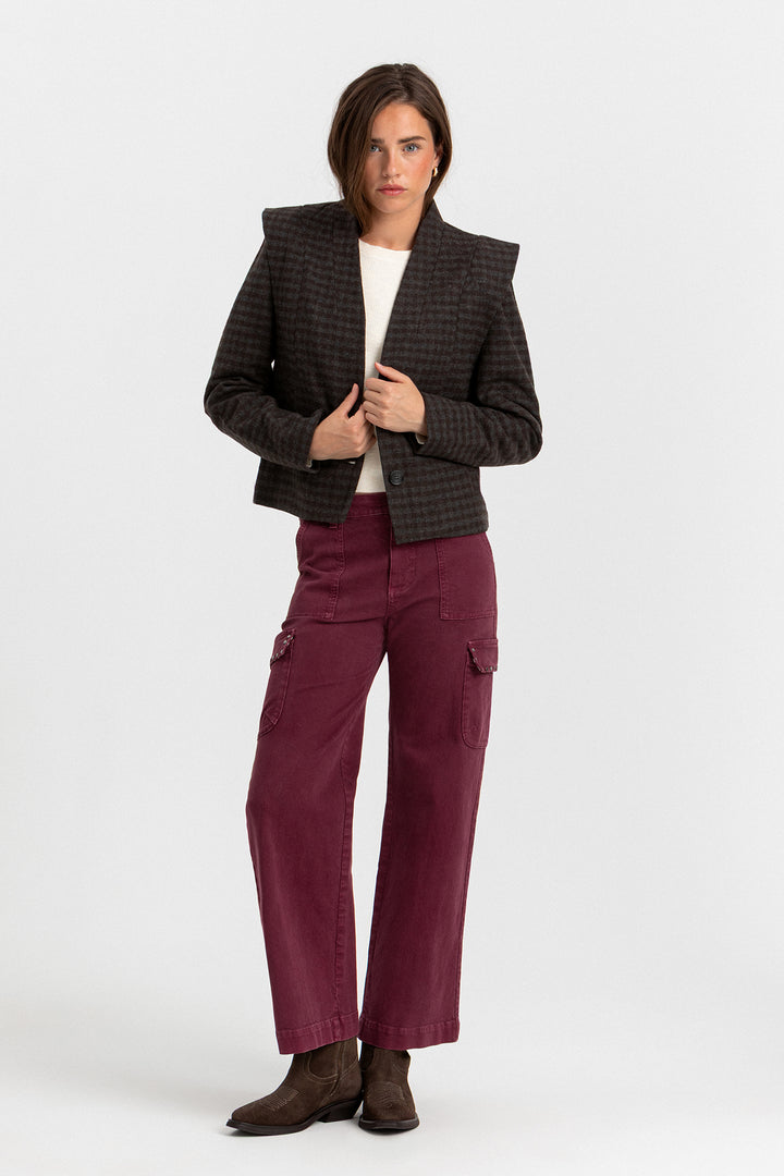 CHAQUETA HOMBRERA CUADROS