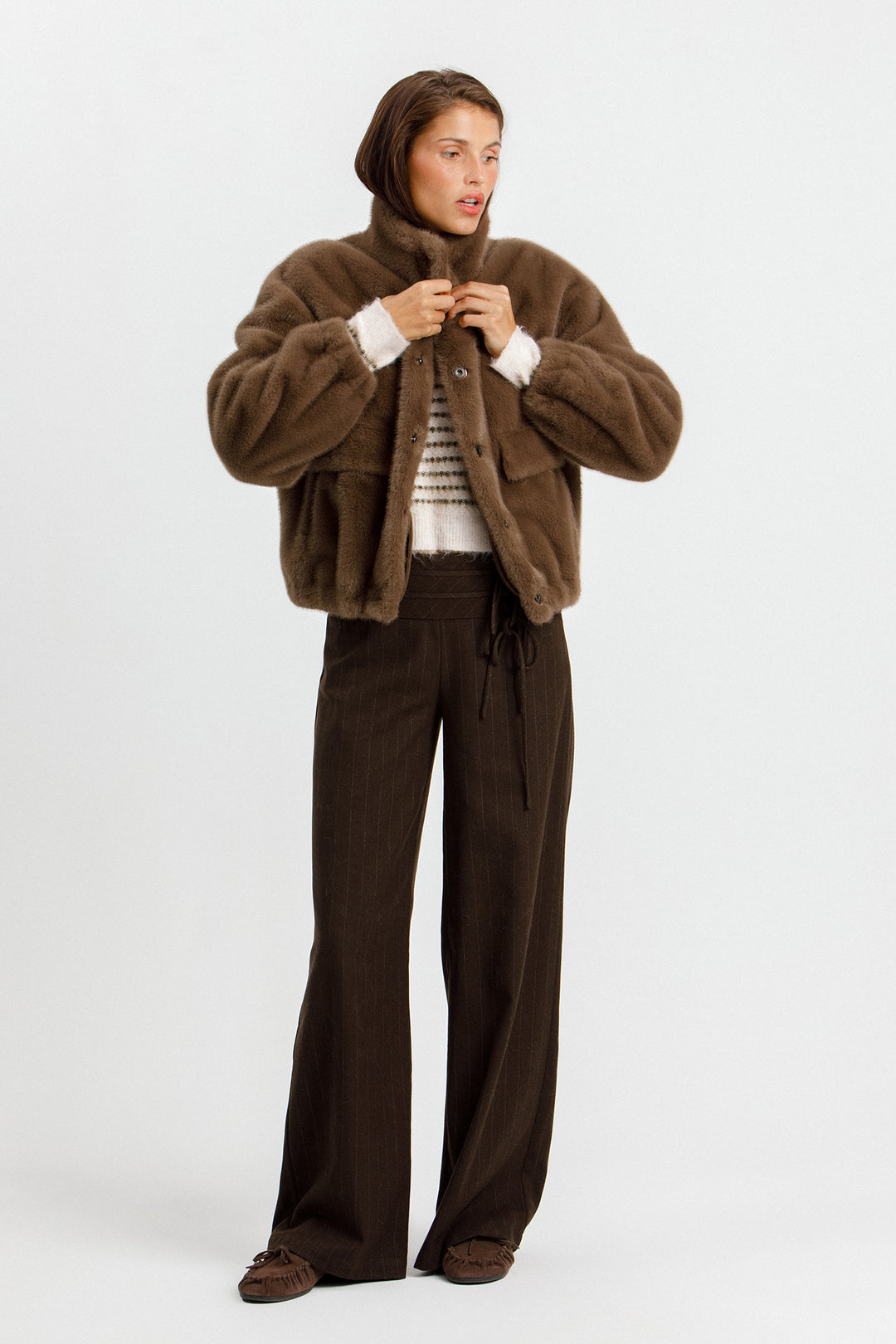 CHAQUETA PELO BOLSILLOS