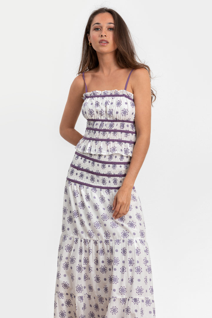 FALDA LARGA ESTAMPADA