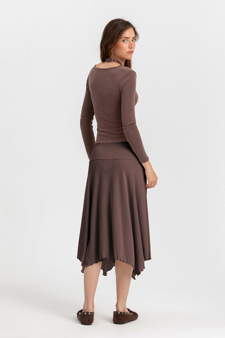 FALDA LAZADA ASIMETRICA