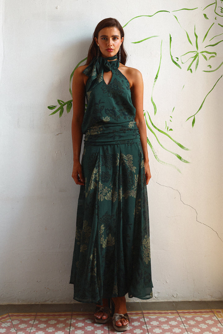 FALDA MIDI GODETS GRETA
