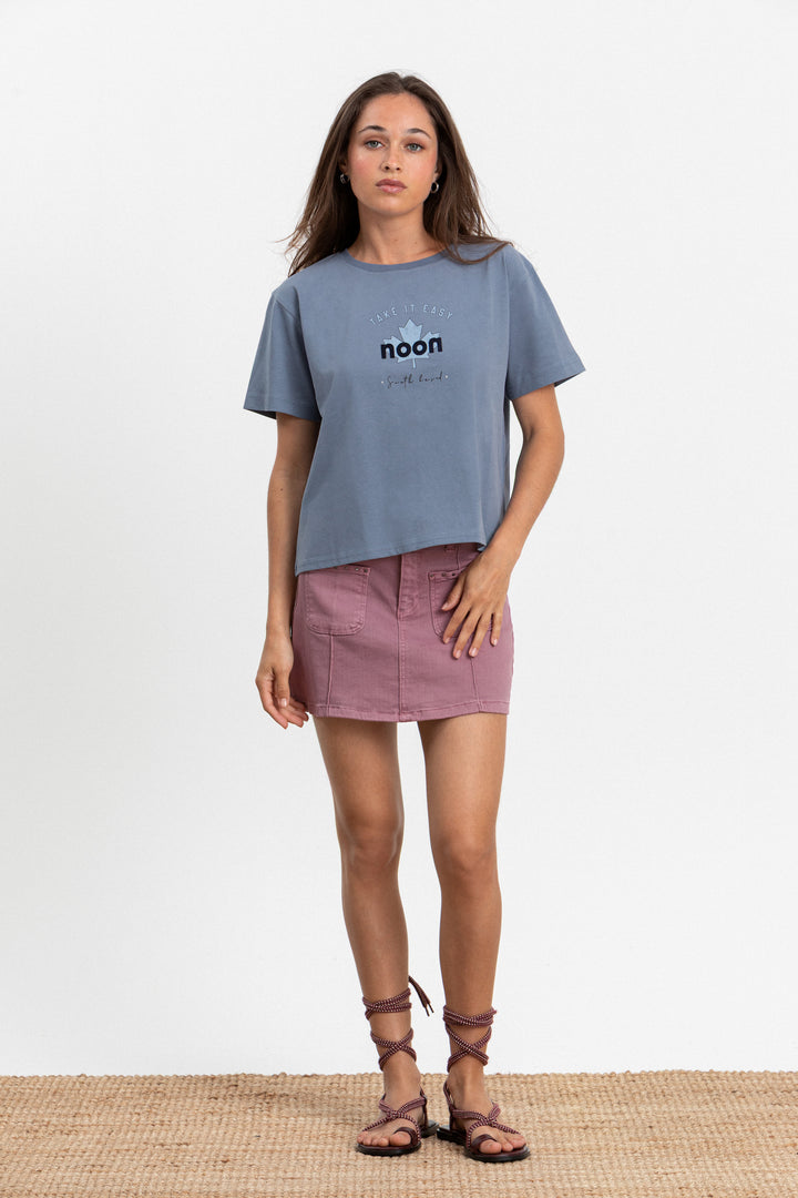FALDA MINI BOLSILLOS TACHAS