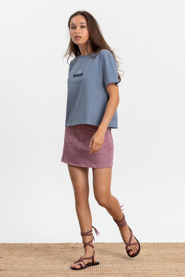 FALDA MINI BOLSILLOS TACHAS