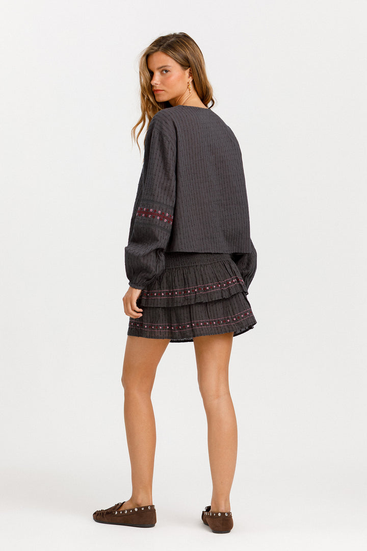 FALDA MINI BORDADOS