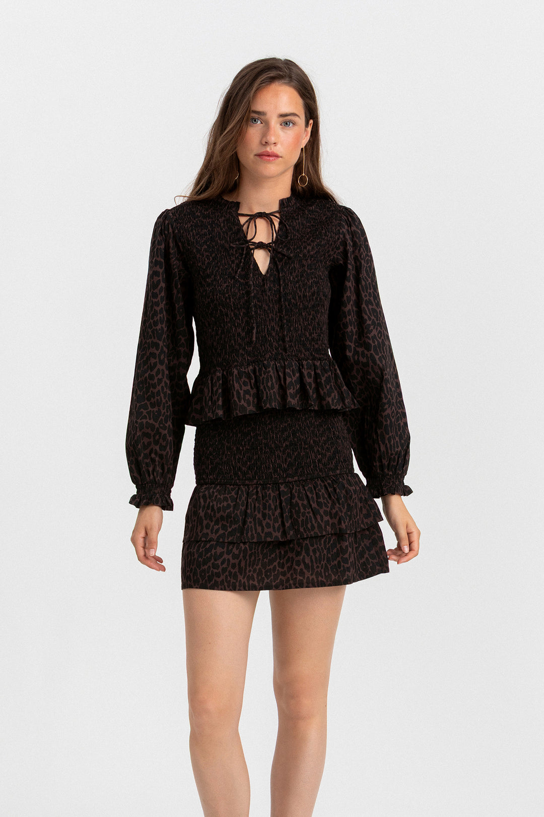 FALDA MINI LEOPARDO