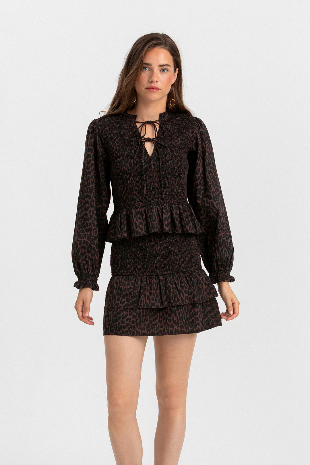 FALDA MINI LEOPARDO