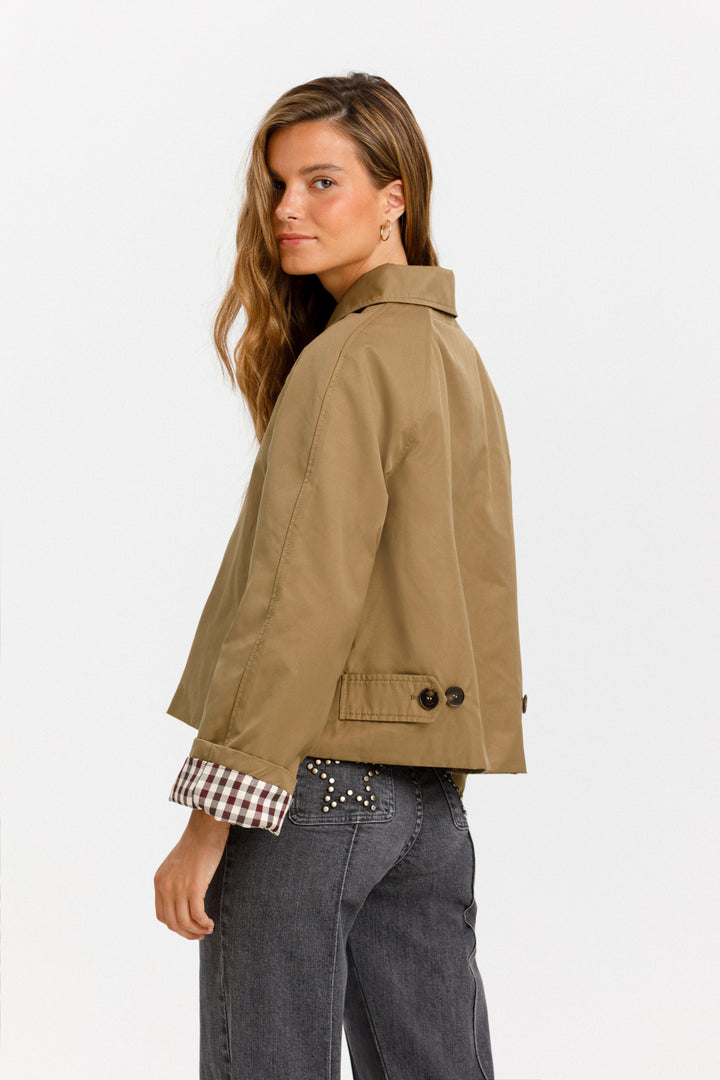 SHORT TRENCH COAT