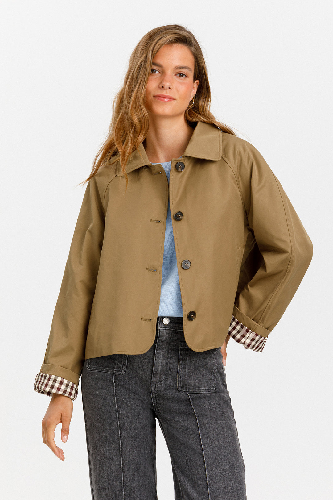 SHORT TRENCH COAT
