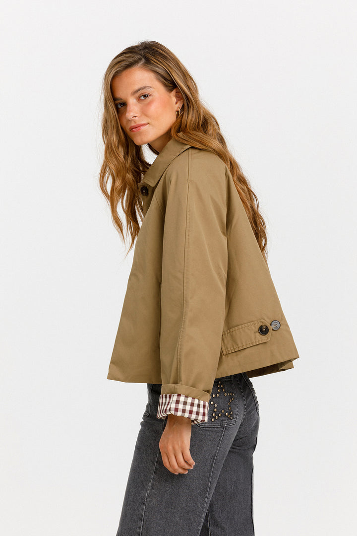 SHORT TRENCH COAT