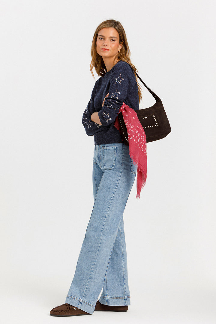BASIC JEANS DENIM STITCHING