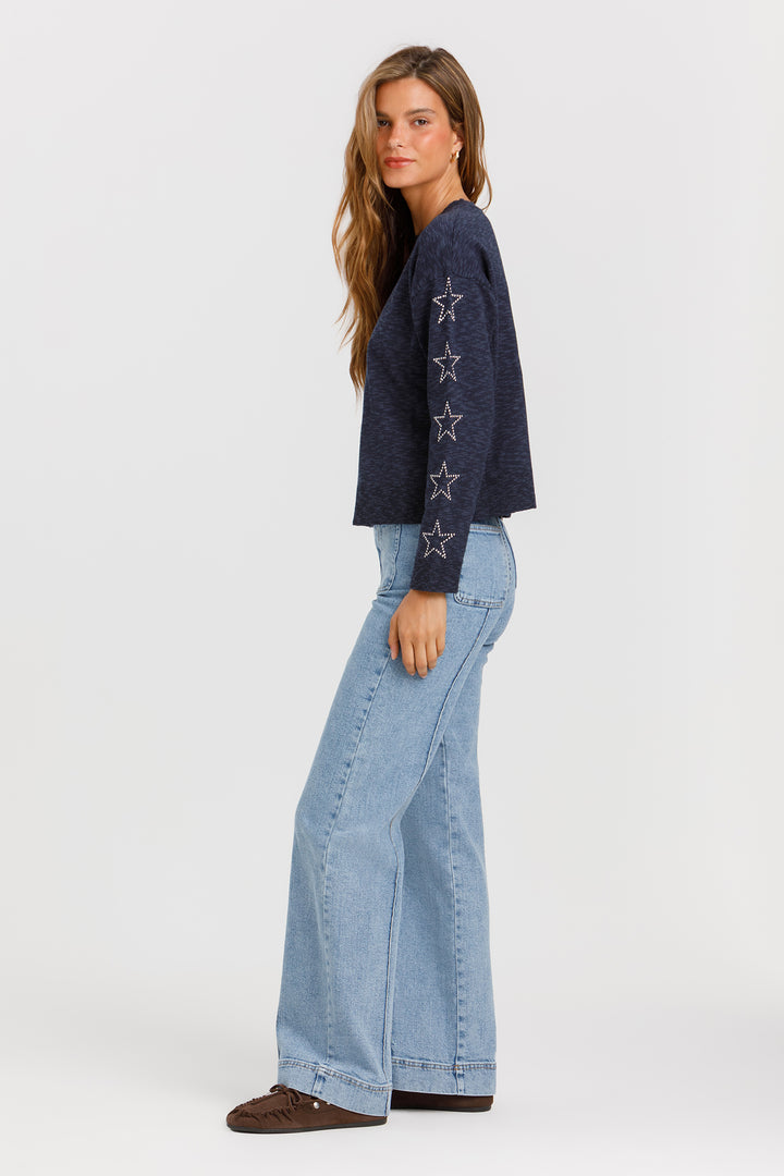 BASIC JEANS DENIM STITCHING