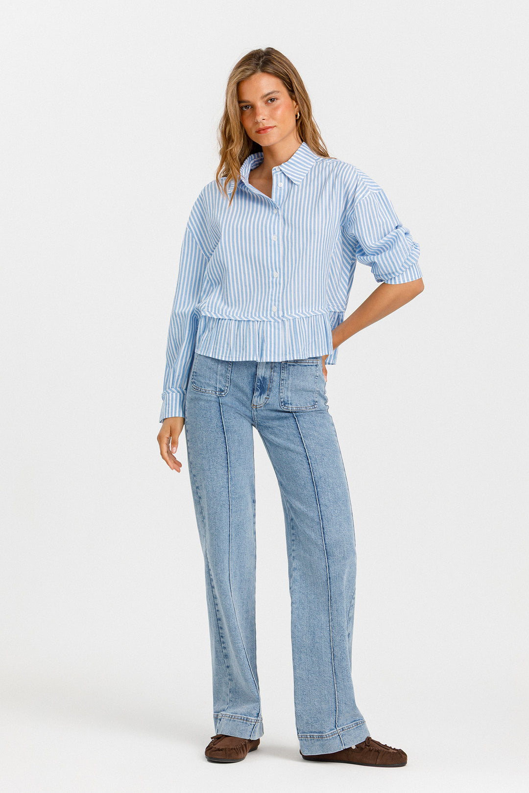 BASIC JEANS DENIM STITCHING
