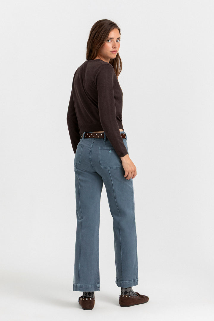 JEANS CULOTTE BASIC COSTURAS