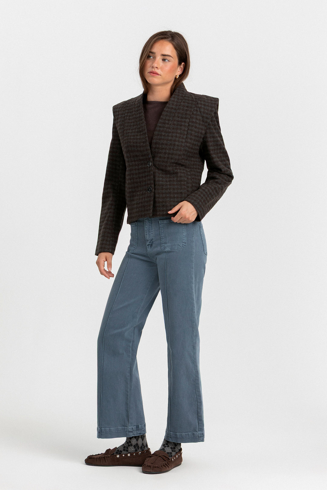 JEANS CULOTTE BASIC COSTURAS