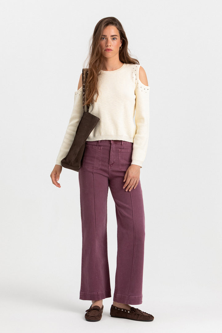 JEANS CULOTTE BASIC COSTURAS