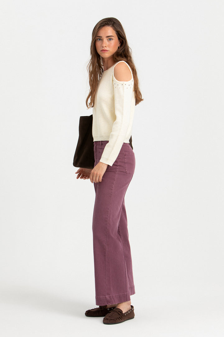 JEANS CULOTTE BASIC COSTURAS