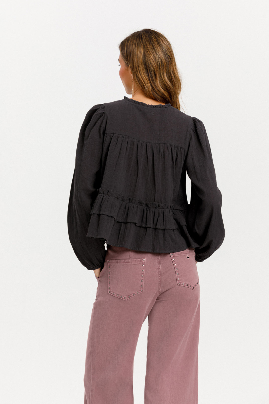 JEANS CULOTTE BOLSILLO TACHAS