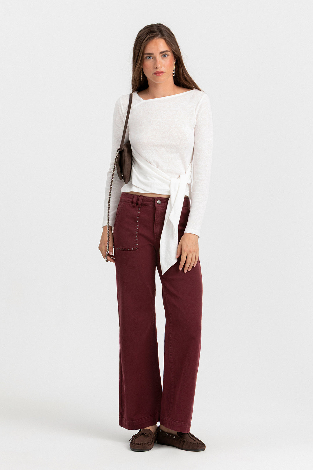 JEANS CULOTTE BOLSILLOS TACHAS