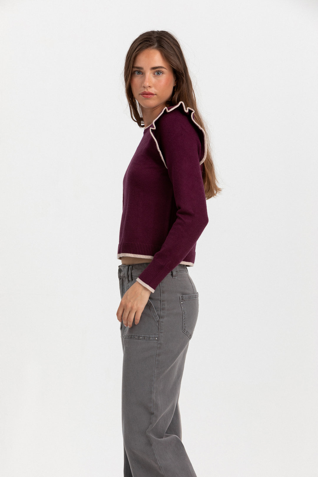 JEANS CULOTTE BOLSILLOS TACHAS