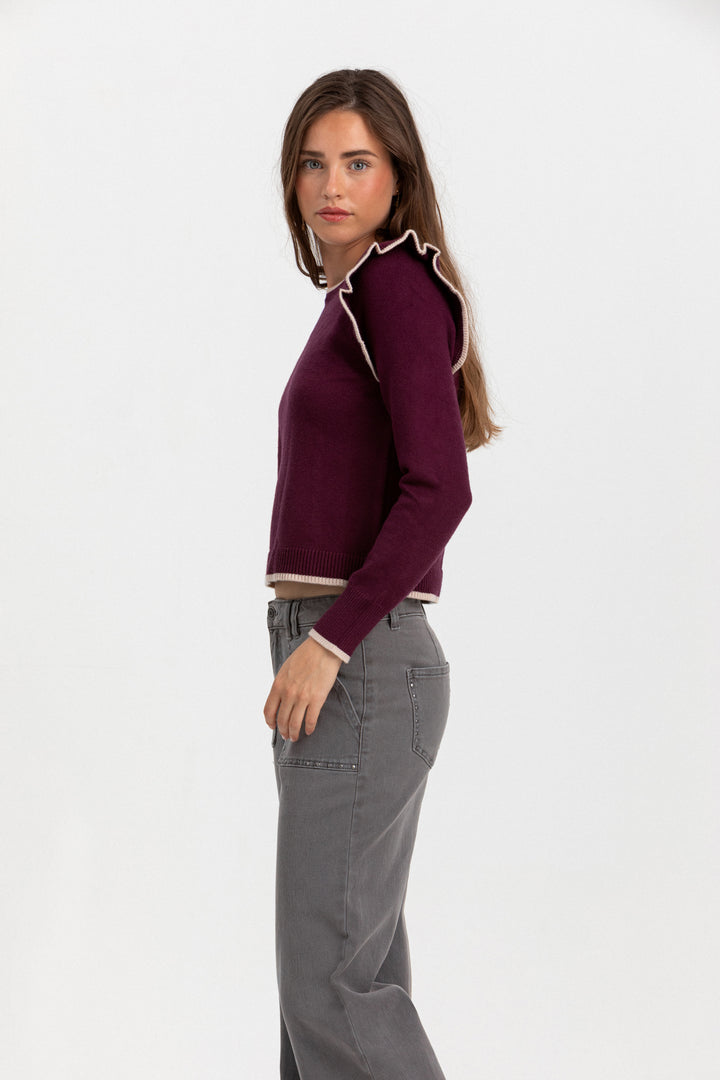 JEANS CULOTTE BOLSILLOS TACHAS