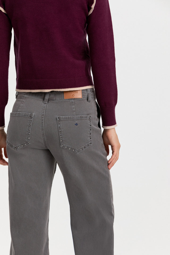 JEANS CULOTTE BOLSILLOS TACHAS