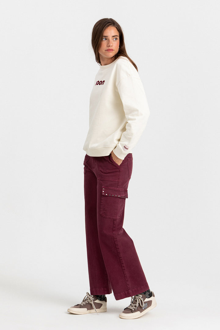 JEANS CULOTTE CARGO TACHAS