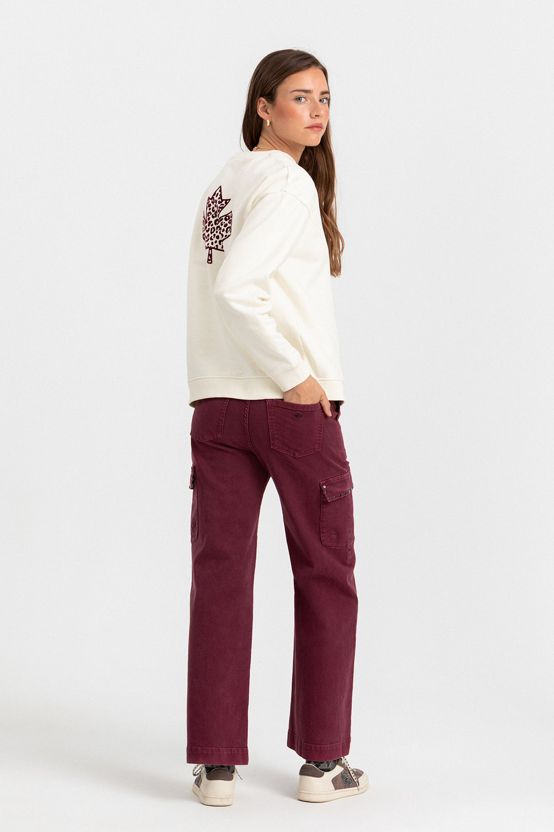 JEANS CULOTTE CARGO TACHAS