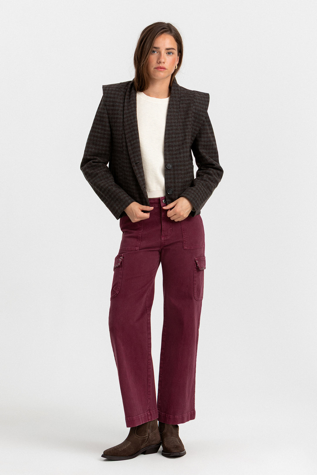 JEANS CULOTTE CARGO TACHAS