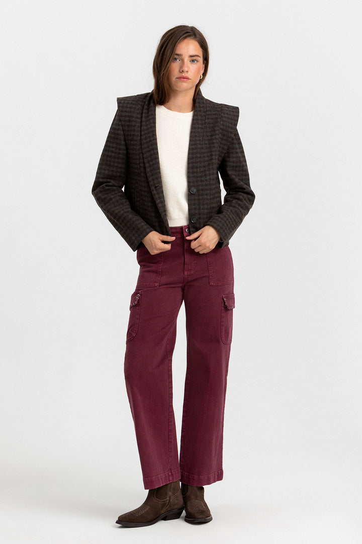 JEANS CULOTTE CARGO TACHAS
