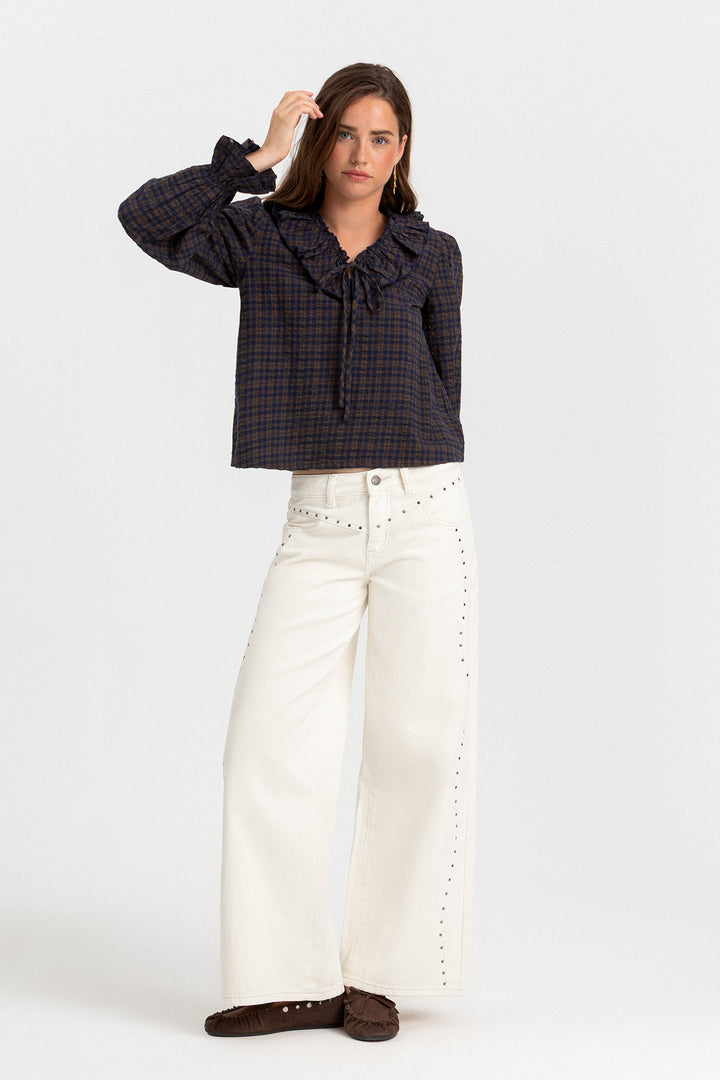JEANS ONDAS CANESU TACHAS
