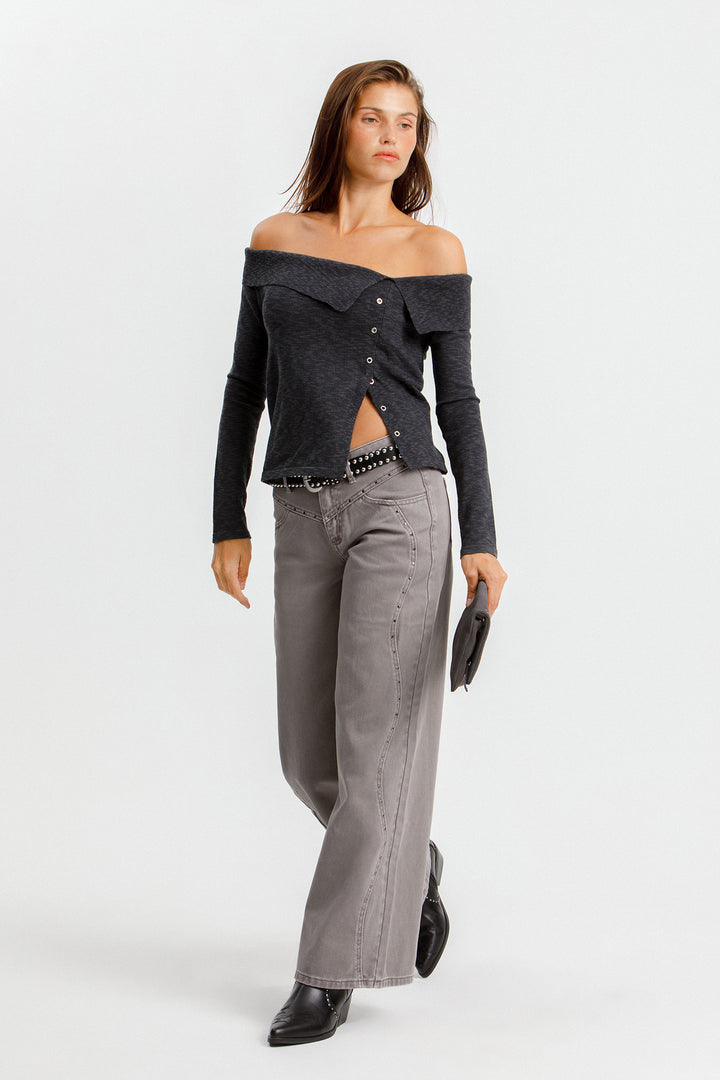 JEANS ONDAS CANESU TACHAS