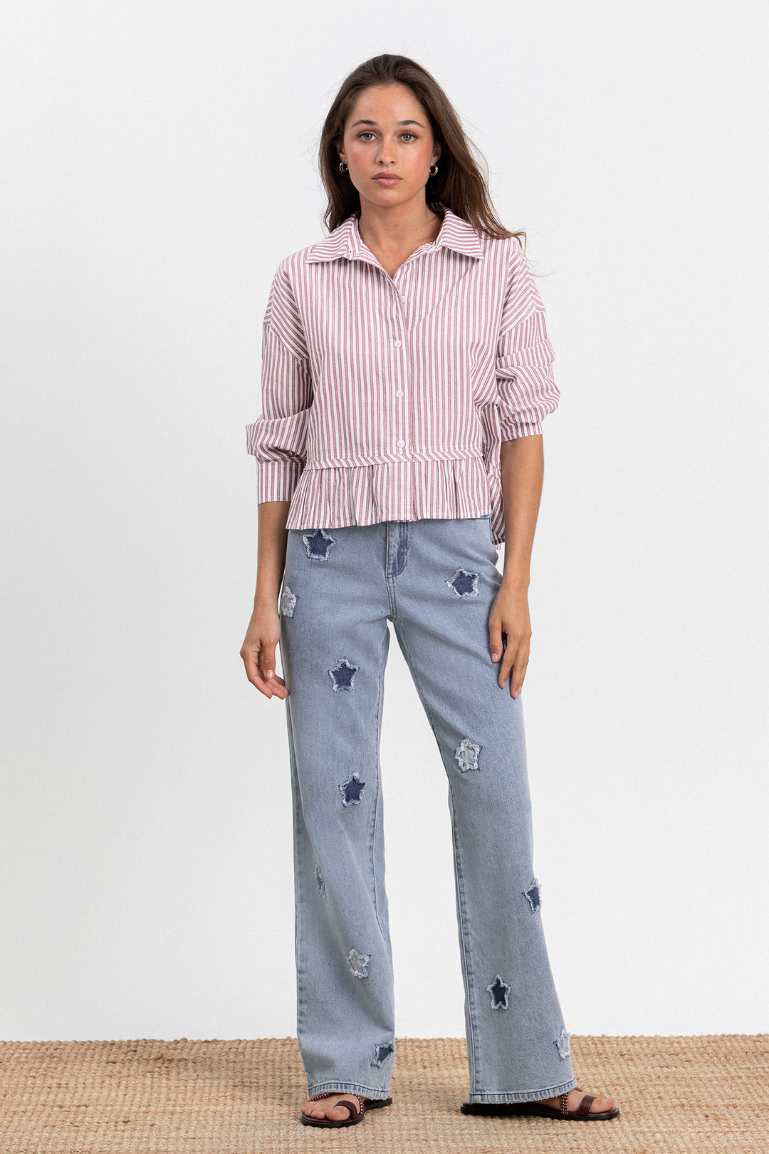 JEANS RECTOS ESTRELLAS DENIM