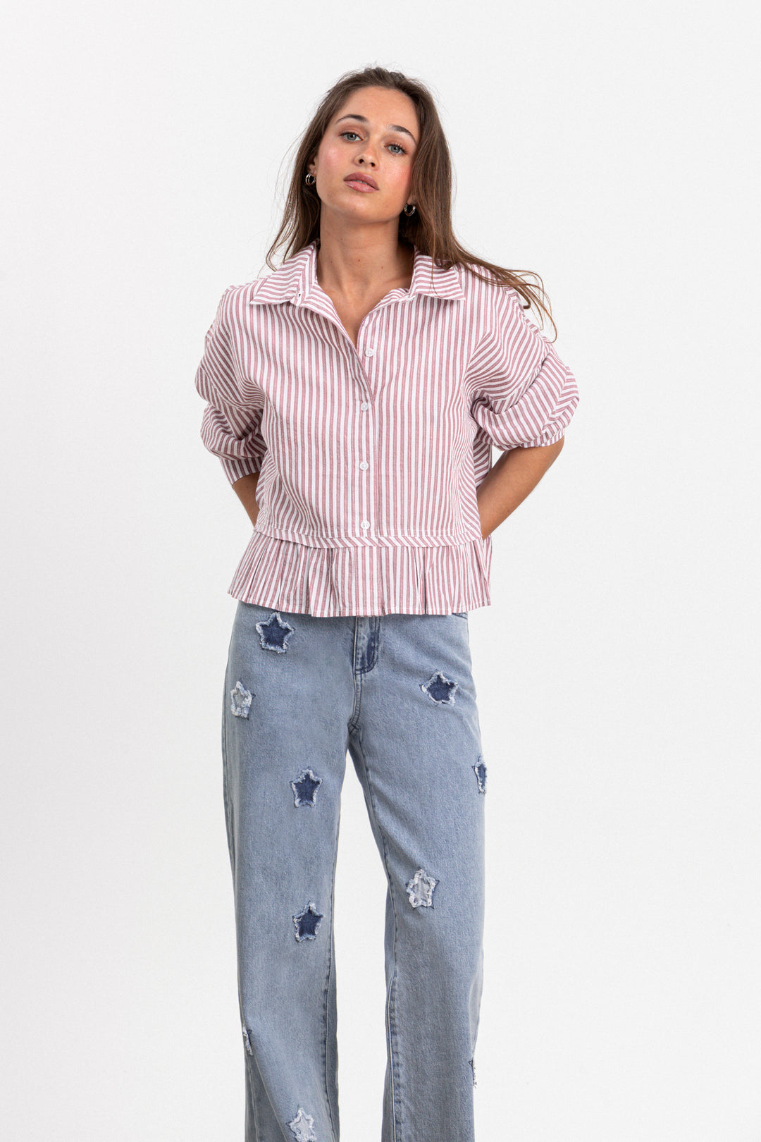 JEANS RECTOS ESTRELLAS DENIM