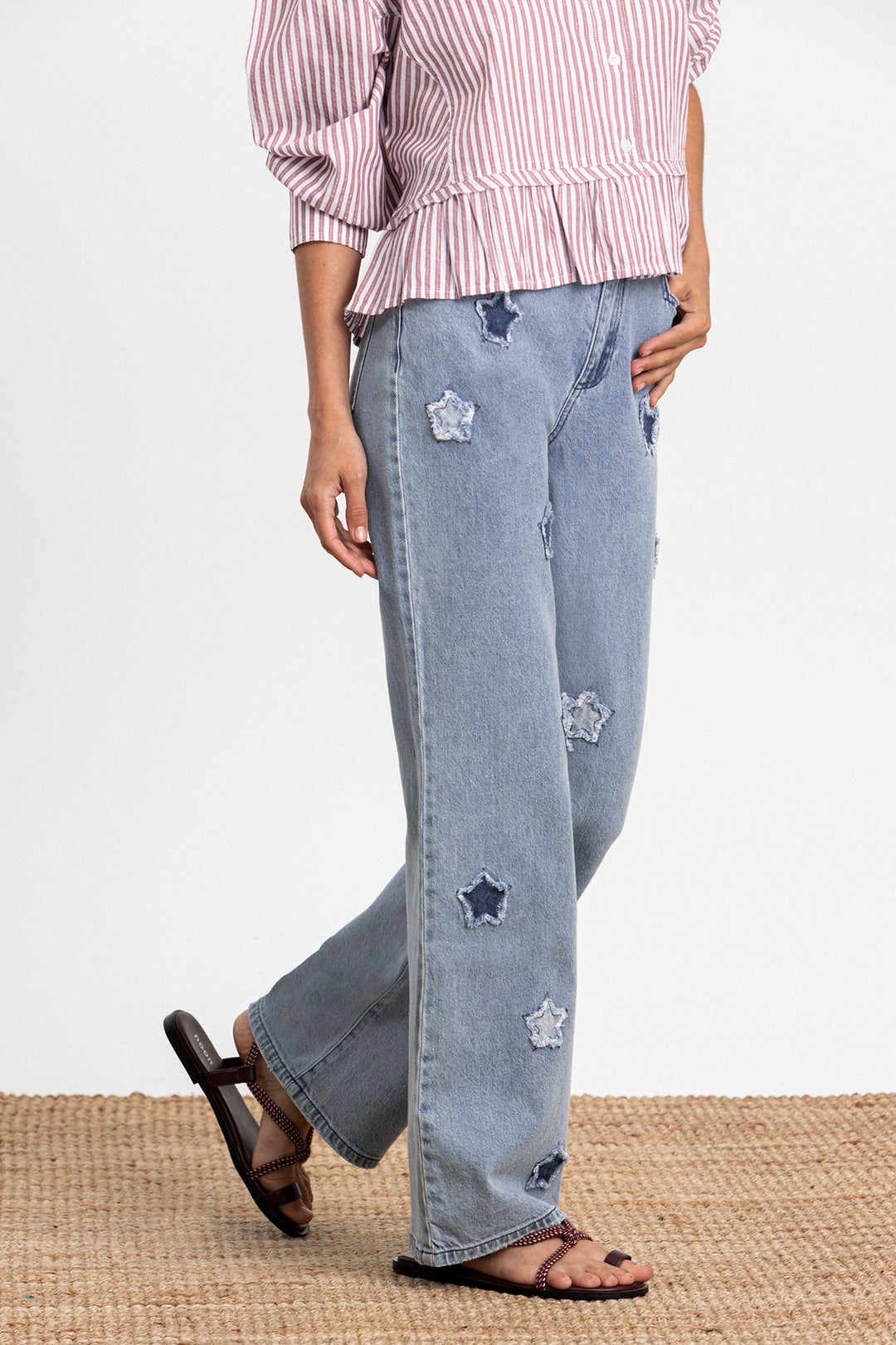 JEANS RECTOS ESTRELLAS DENIM