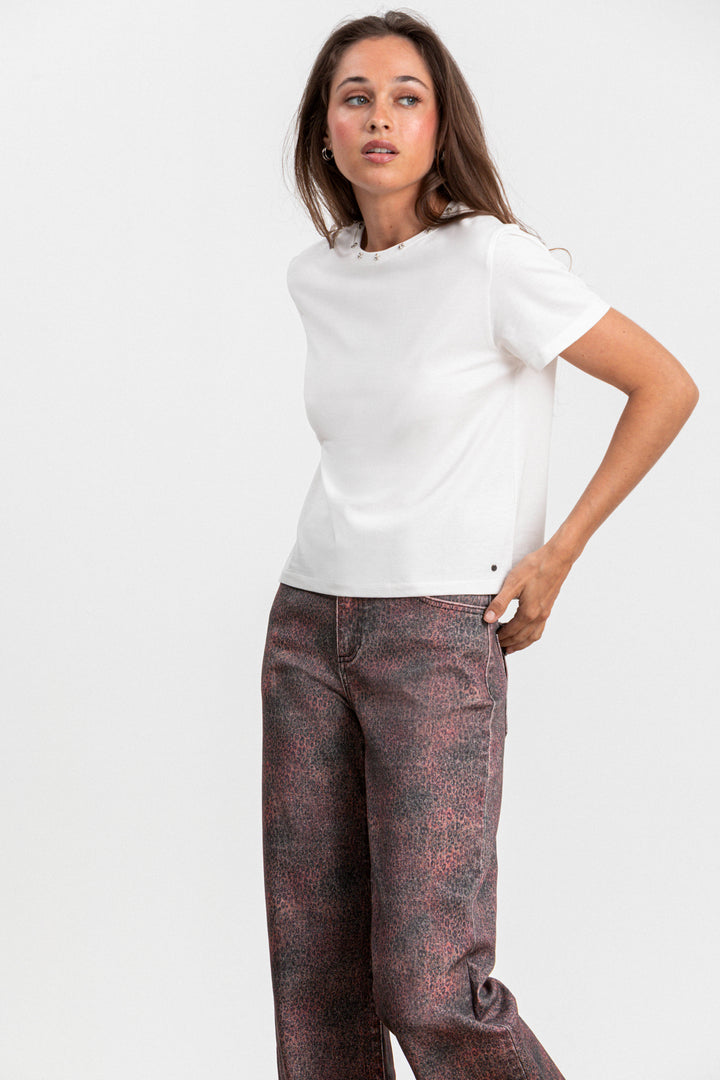LEOPARD RELAXED JEANS