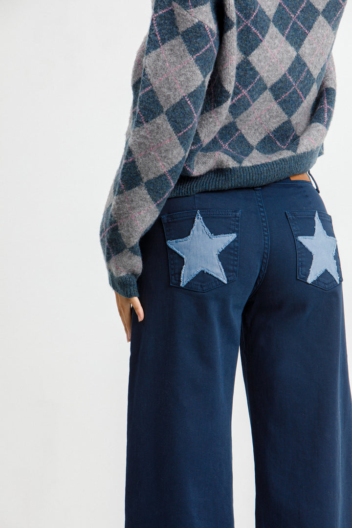 JEANS RELAXED PARCHE ESTRELLAS