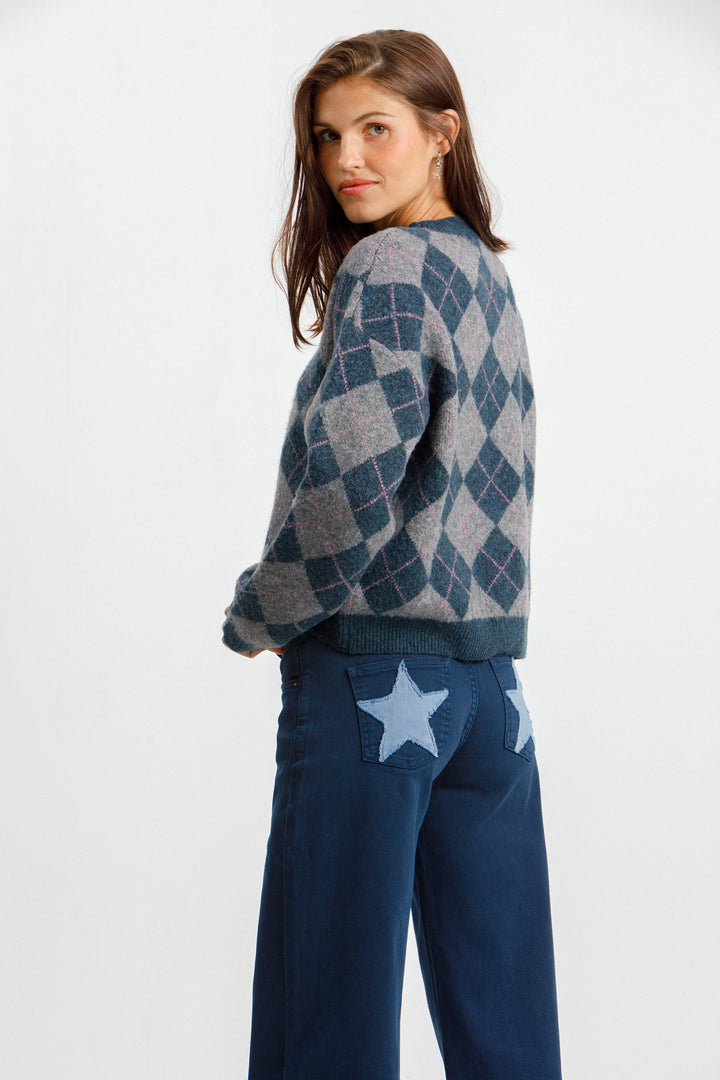 JEANS RELAXED PARCHE ESTRELLAS