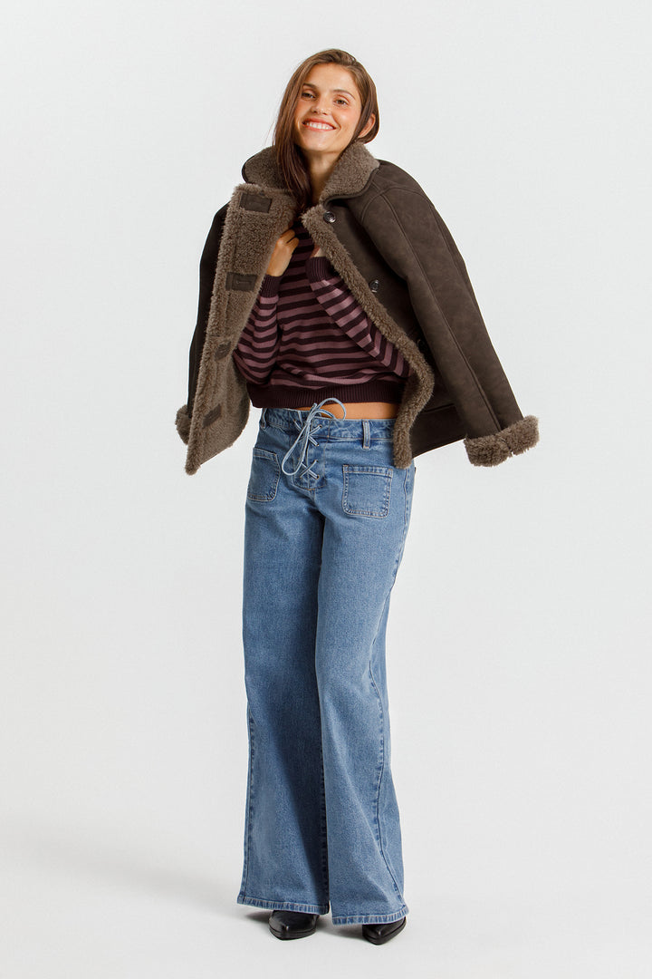 JEANS WIDELEG BOLSILLOS LAZADA