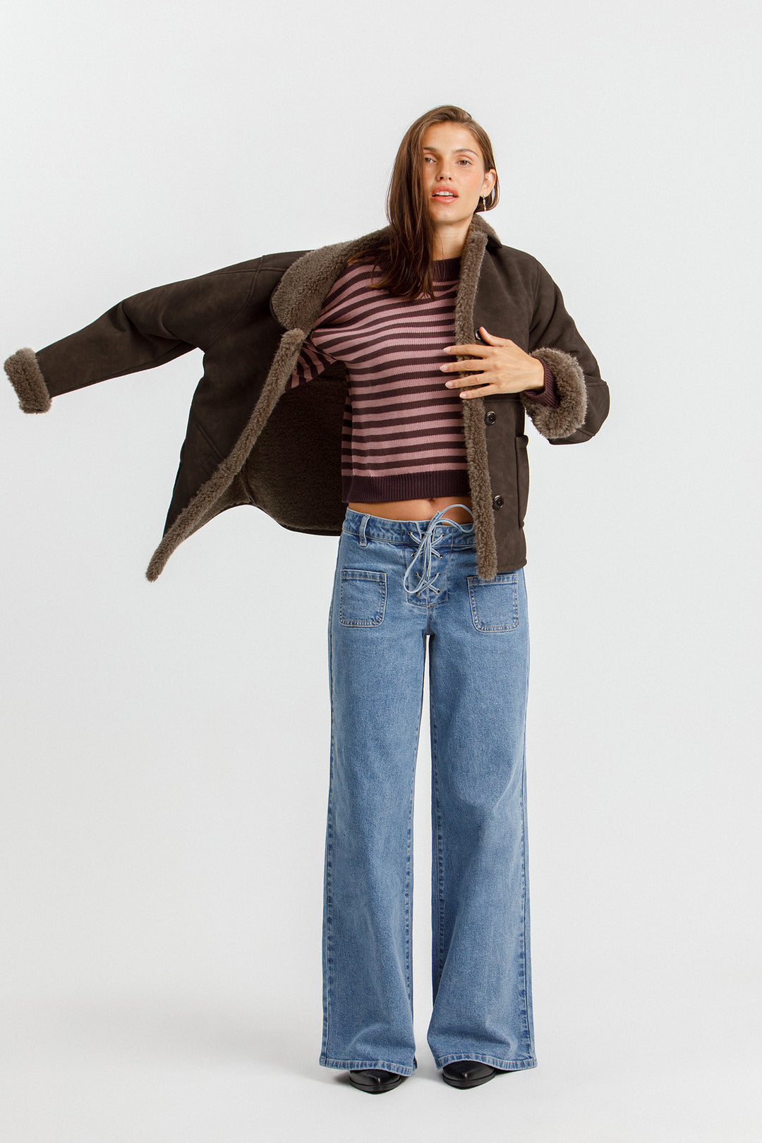 JEANS WIDELEG BOLSILLOS LAZADA